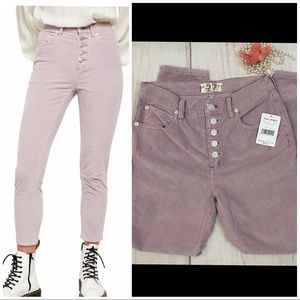 HP!🎉 Free People Denim Corduroy Jeans Button Fly